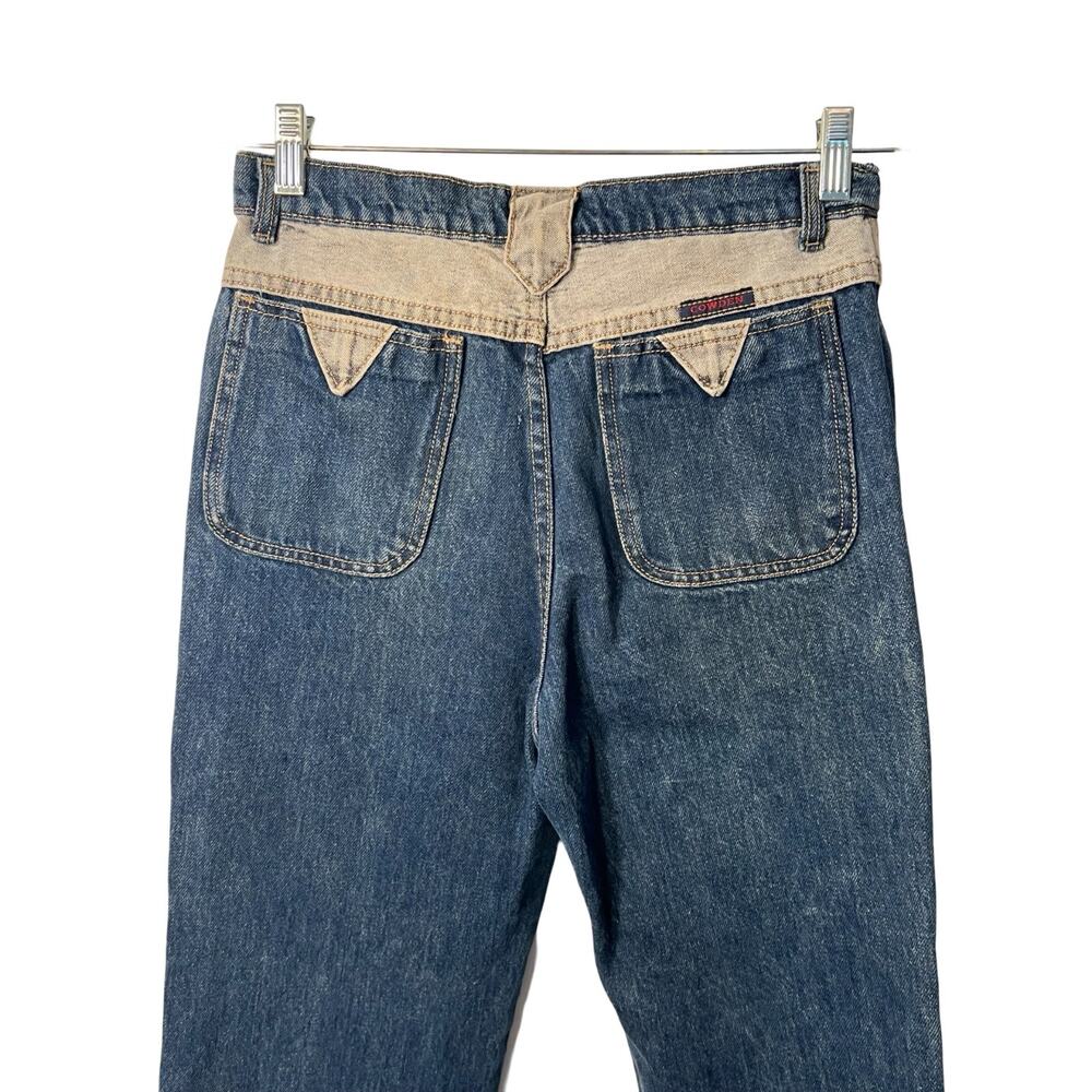 Cowden Jeans Mens 28x29 Made in USA Heavy Denim Straight Leg Boho Vintage 1980s - Picture 4 of 10